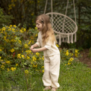 Detské mušelínové nohavice Luca Cream Esito