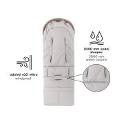 Set zimný fusak Arctic 4v1 + rukavice na kočík Furry Petite & Mars