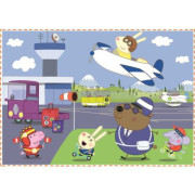 Puzzle 4v1 Peppa Pig/Prásiatko Pepa Spomienka na prázdniny, 12+15+20+24 dielikov