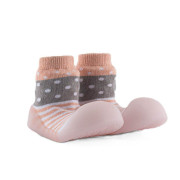 Ponožkové topánočky Chameleon Pink Polka