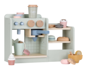 Kávovar drevený veľký s príslušenstvom Coffee House Little Dutch