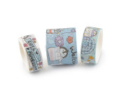 Ozdobná lepiaca páska detské motívy sada Washi