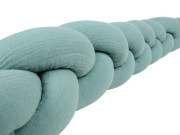 Chránič do postieľky mušelín pletený vrkoč 200 cm Babymatex