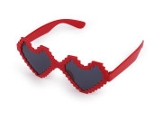 Párty/karnevalové okuliare srdca