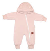 Rastúci teplákový overal, čiapky, topánky, 3D, Nature - ružová Baby Nellys