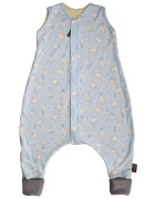 Merino spací vak slon modrý s nožičkami