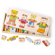 Oblékací puzzle Medvedia rodinka Bigjigs Toys