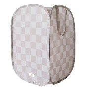 Skladací úložný kôš Recycled Checkerboard Beige 3 SPROUTS
