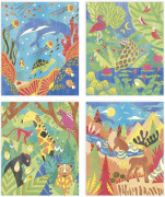 Sada maxi Maľovanie vodovými farbami Zvieratká Janod Atelier