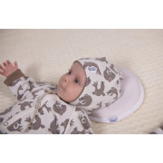 Čiapka podšitá zaväzovacia BIO Outlast® Biela hnedý tuleň/oriešková