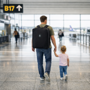 Taška prepravná na kočík Carrie Black Petite & Mars