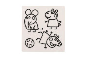 Okenné samolepky a omaľovánky Peppa Pig s farbami