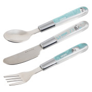 Príbor kovový Exotic Animals 3 ks modrý Canpol Babies