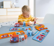 Drevená navliekačka Hasiči Haba