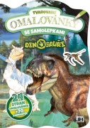 Tvarované omaľovánky Dinosaury