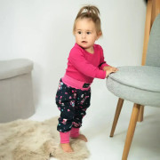 Rastúce body rebrované Hot pink - ružová Esito