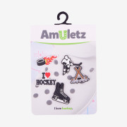 Amulety - ozdoby na topánky Amuletz Hokej mix Coqui