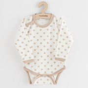 Dojčenské body New Baby Classic II hviezdy béžovej