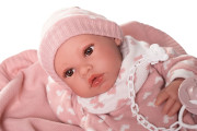 Realistická bábika bábätko s celovinylovým telom 42 cm Erika 50418 Antonio Juan