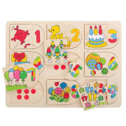 Obrázkové počítacie puzzle Bigjigs Toys