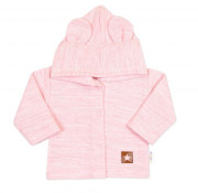 Pletená sada oblečenia pre bábätko Star 5dielna ružová Baby Nellys