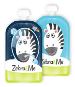 Kapsička na detskú stravu na opakované použitie Zebra&Me 2 ks