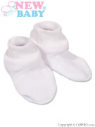 Detské papučky New Baby biele veľ. 62