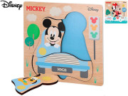 Mickey Mouse puzzle drevené 4 dieliky 12 m+