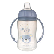 Hrnček tréningový Cute Animals so silikónovým náustkom 320 ml Canpol babies