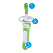Massaging Brush detská zubná kefka s bezpečnostným krytom 3 m+ MAM
