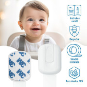 Bezpečnostné zámky viacúčelové pre skrinky a zásuvky nastaviteľné súprava 6 ks Sipo