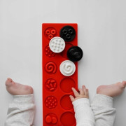 Puzzle senzorické kolieska XL, kontrastné