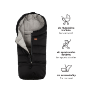 Zimný set fusak Jibot 3v1 + rukavice na kočík Jasie Petite & Mars