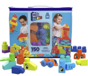 Mega Blocks Poriadne veľké vrece kociek - modrý