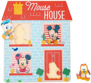Disney Drevené puzzle Domček pre najmenších