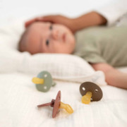 Colour anatomické cumlíky z prírodného kaučuku 2 ks 0 - 6 m Bibs