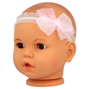 Dievčenská čelenka s mašľou, tenká