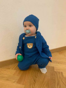 Dojčenské lacláčiky New Baby Luxury clothing Oliver modré