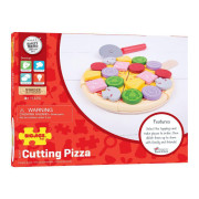 Drevená krájacia pizza Bigjigs Toys