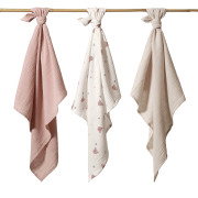 Mušelínové - super mäkké plienky, 3 ks 70x70 cm Púdrová Baby Ono