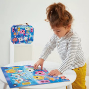 Puzzle v kufríku Jednorožec na koncerte 24 ks Janod