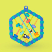 Senzorická prevliekačka Busy Bands Sassy