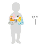 Drevené vkladacie puzzle zvieratká small foot