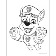 Omaľovánkový set s obojstrannými voskovkami Tlapková patrola