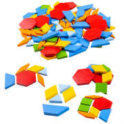 Drevená farebná mozaika Bigjigs Toys