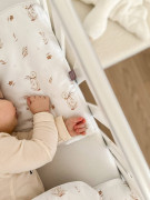 Detské obliečky do postieľky 100 x 135 cm bavlnený satén Husi Infantilo