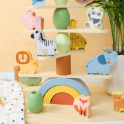 Balančná hra Zvieratá Pastel