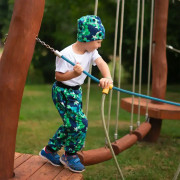 Rastúce tepláky EasyFit Futbal - modrá Esito