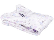 Letný spací vak bambus mačka fialové nohavice Kaarsgaren