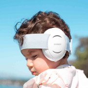 Chrániče sluchu 2v1 Baby & Junior 0-12r White Dooky